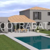 Plan 3D extension maison Lignan