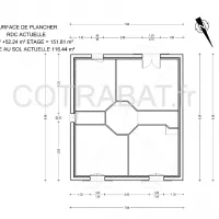 Plan 3D extension maison Lignan