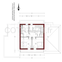 Plan 3D maison architecte Latresne