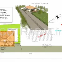 Plan 3D maison carrée Leognan