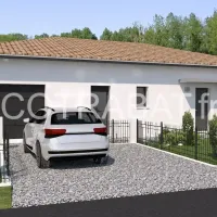 Plan 3D maison Creon