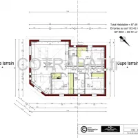 Plan 3D maison Lanton