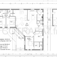 Plan 3D maison Lussac les Chateaux