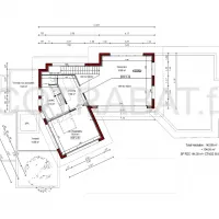 Plan 3D maison Pompignac