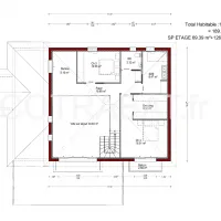 Plan 3D maison Saint Michel de Fronsac