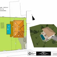 Plan 3D maison Sauterne